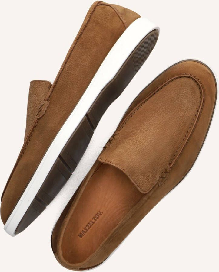 MAZZELTOV Loafers Heren 6121 Maat: 43 Materiaal: Nubuck Kleur: Cognac - Foto 2