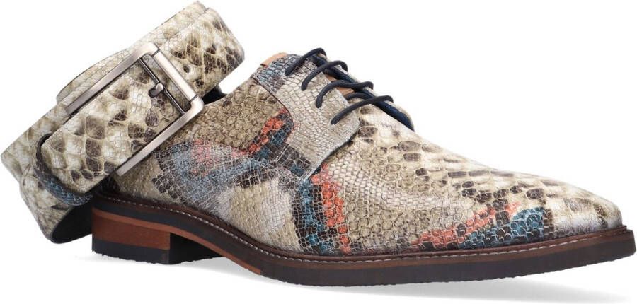 Mazzeltov Enzo Nette schoenen Veterschoenen Heren Groen - Schoenen.nl