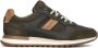 Mazzeltov Madrid Sneakers Leer Heren Donkergroen - Thumbnail 2