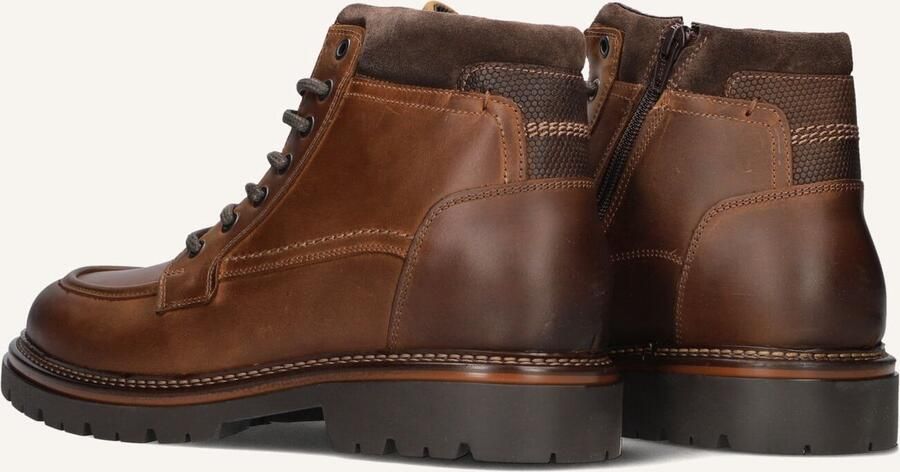 MAZZELTOV Veterboots Heren 25570010 Maat: 46 Materiaal: Leer Kleur: Cognac - Foto 2