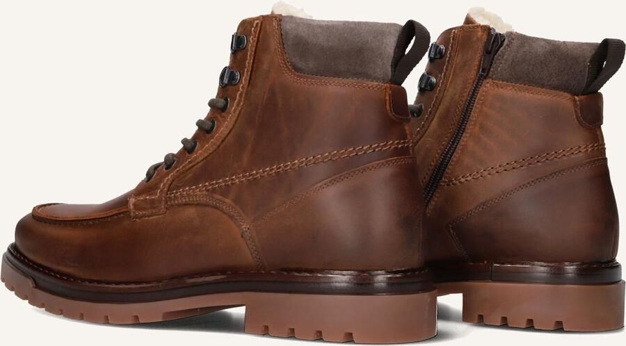 MAZZELTOV Veterboots Heren 460050 Maat: 45 Materiaal: Leer Kleur: Cognac - Foto 3