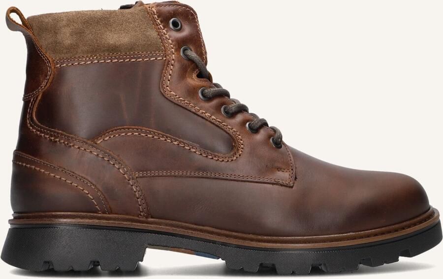 MAZZELTOV Veterboots Heren 550004 Maat: 41 Materiaal: Leer Kleur: Bruin - Foto 2