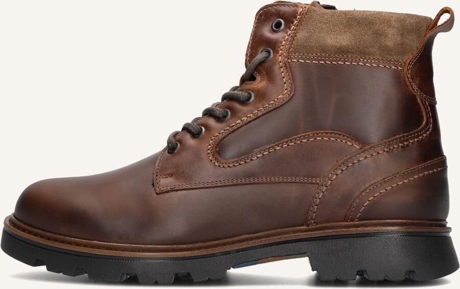 MAZZELTOV Veterboots Heren 550004 Maat: 41 Materiaal: Leer Kleur: Bruin - Foto 2