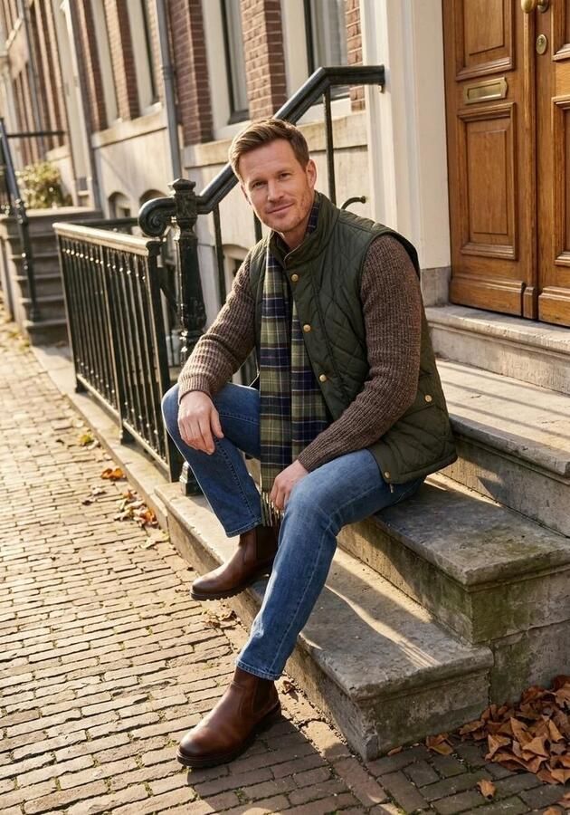 MAZZELTOV Chelsea Boots Heren 550006 Maat: 43 Materiaal: Leer Kleur: Bruin - Foto 3