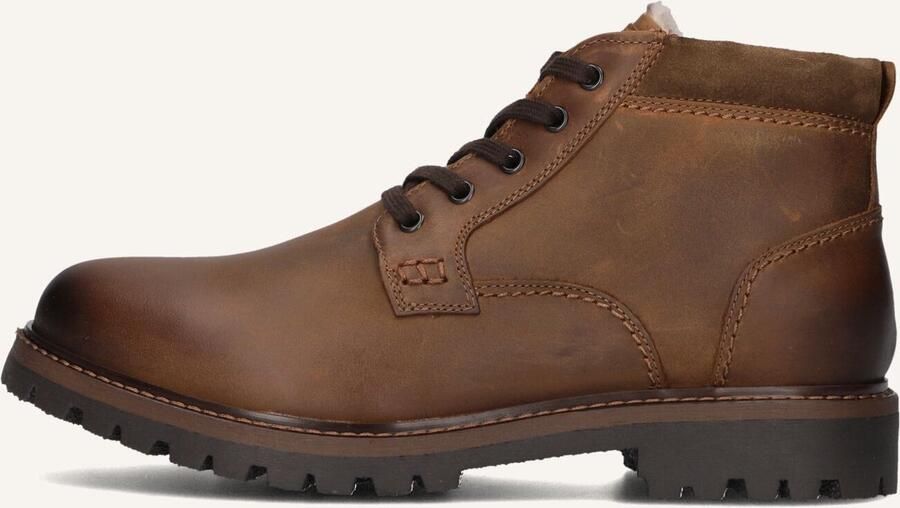 MAZZELTOV Veterboots Heren 700091 Maat: 45 Materiaal: Leer Kleur: Cognac - Foto 3