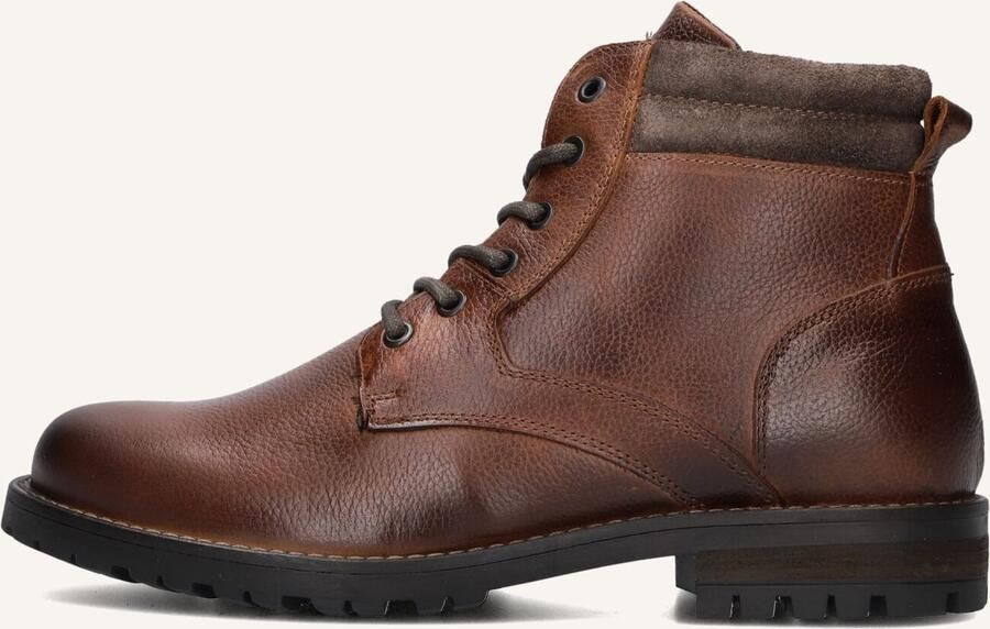 MAZZELTOV Veterboots Heren 720052 Leer Cognac - Foto 4