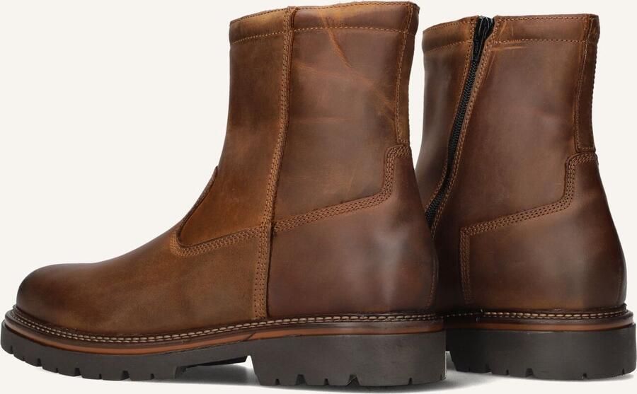 MAZZELTOV Enkelboots Heren 780084 Maat: 47 Materiaal: Leer Kleur: Cognac - Foto 2