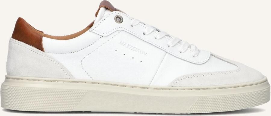 Mazzeltov Dublin Sneakers Leer Heren Wit