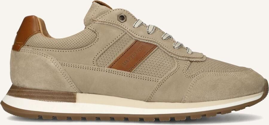 Mazzeltov Heren Lage sneakers Madrid Beige Textiel