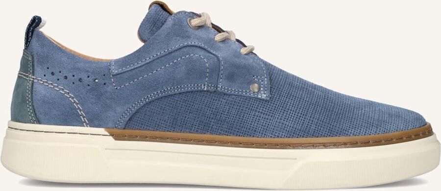Mazzeltov Heren Lage sneakers Rome Blauw Suède