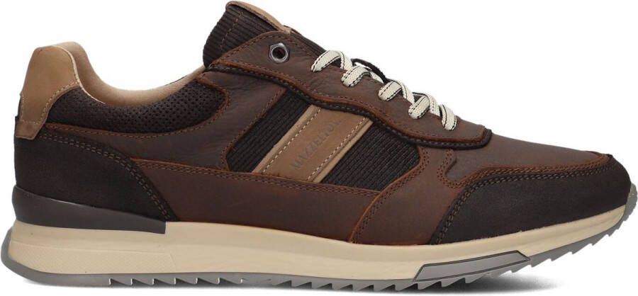 Mazzeltov Zagreb Sneakers Heren Leren Sneaker Bruin