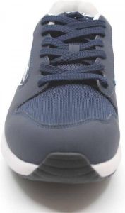 MBT 1997 CLASSIC M NAVY 700708-1103Y Donker blauwe heren sneaker heeft een ronde zool met balance point