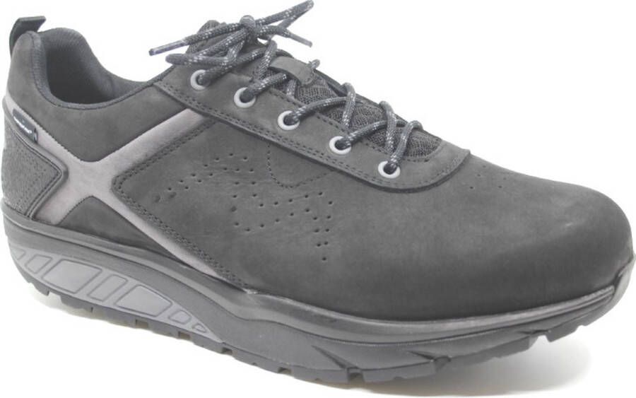 MBT KIBO SYM BLACK 703058-03T Zwarte heren wandelschoenen wijdte G