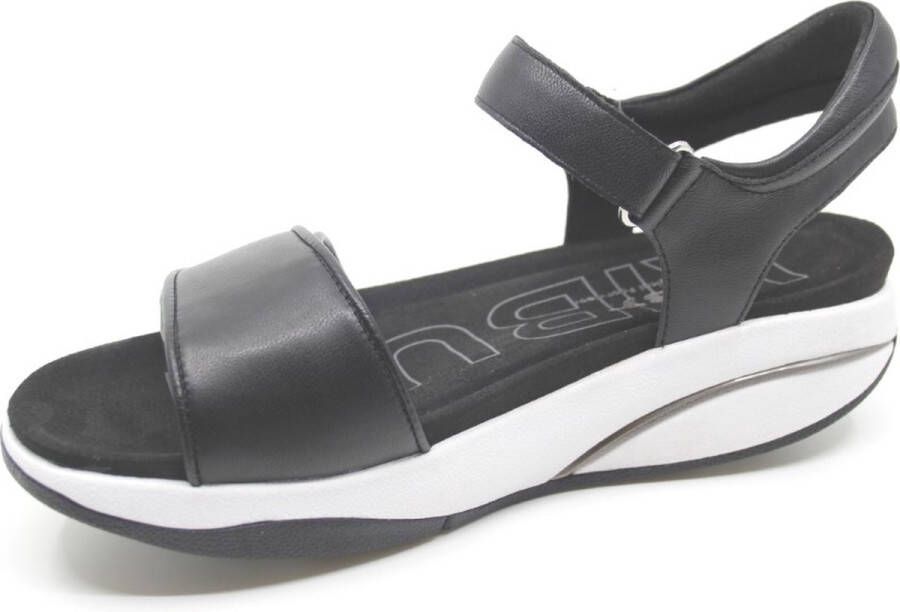 MBT MALIA 2 W BLACK 703255-03I Zwarte dames sandalen wijdte G