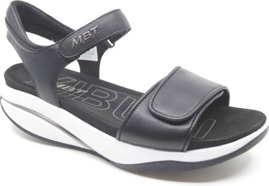 MBT MALIA 2 W BLACK 703255-03I Zwarte dames sandalen wijdte G