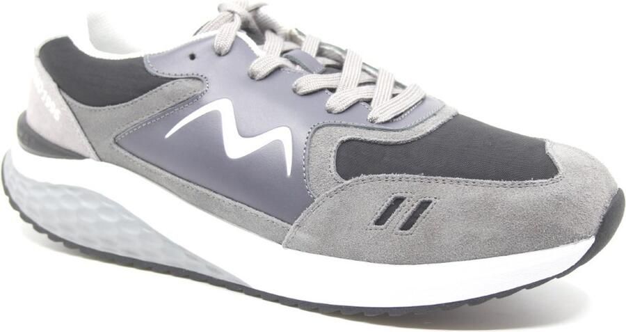 MBT SOHO 1996 II M Black Grey 702884-1565N Grijs combi kleurige heren sneaker met een ronde zool met balance point