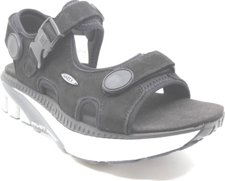 MBT MTR SANDAL M 702836 03U Zwarte heren sandalen in een dynamic uitvoering