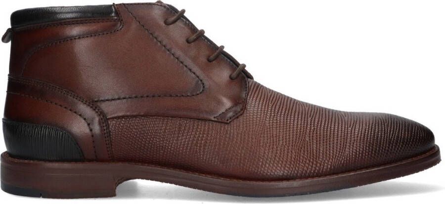 McGregor Heren Herenschoenen Bruin Lage Sneakers Leer Veters