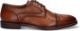 McGregor Heren Herenschoenen Cognac Lage Sneakers Leer Veters - Thumbnail 1