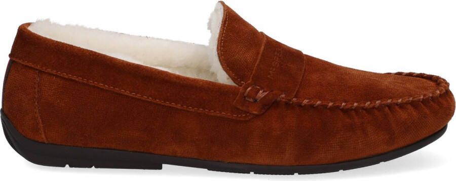 McGregor Heren Pantoffels Cognac Pantoffels Suède