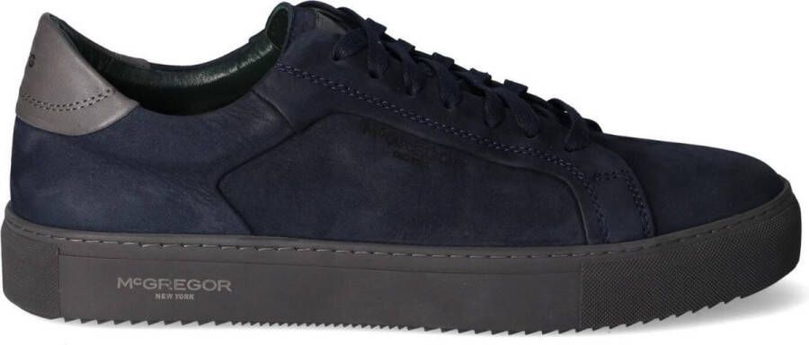 McGregor Heren Sneakers Blauw Lage Sneakers Leer Veter