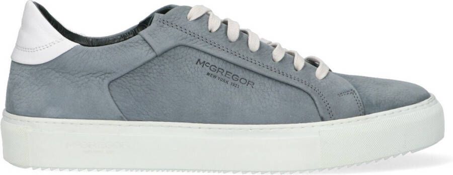 McGregor Heren Sneakers Blauw Lage Sneakers Leer Veters