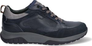 McGregor Heren Sneakers Blauw Lage Sneakers Leer Veters