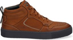 McGregor Heren Sneakers Bruin Hoge Sneakers Leer Veters