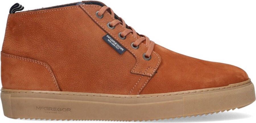 McGregor Heren Sneakers Bruin Hoge Sneakers Nubuck Veters