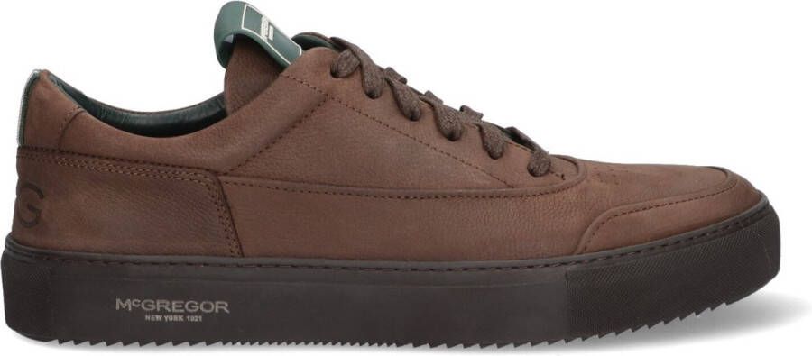 McGregor Heren Sneakers Bruin Lage Sneakers Suède Veters