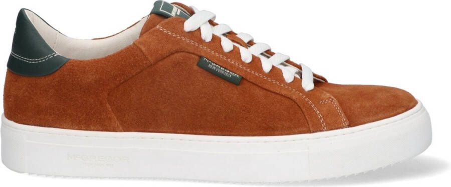 McGregor Heren Sneakers Cognac Lage Sneakers Leer Veters