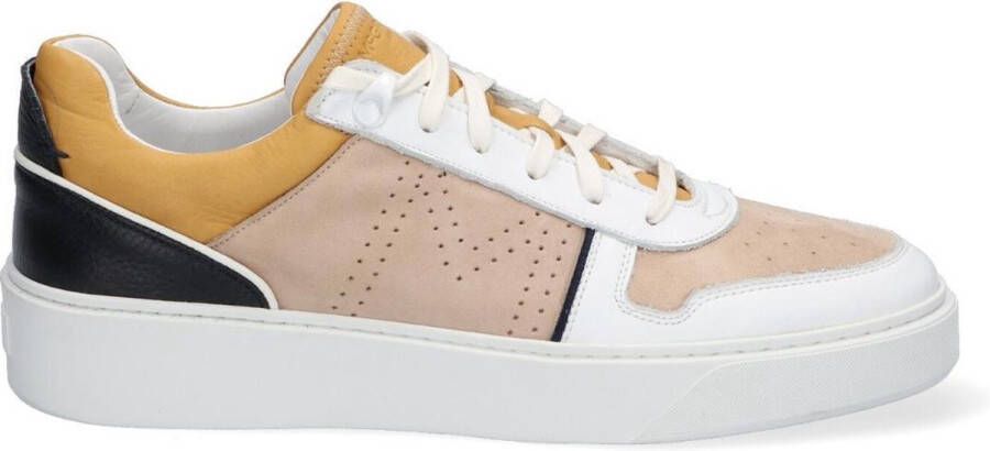 McGregor Heren Sneakers Geel Lage Sneakers Nubuck Veters