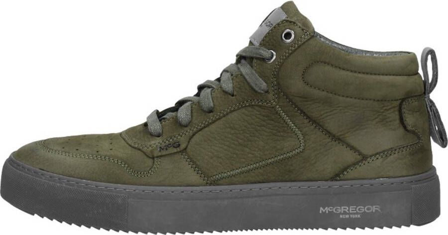 McGregor Heren Sneakers Groen Hoge Sneakers Leer Veters - Foto 2