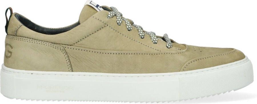 McGregor Heren Sneakers Groen Lage Sneakers Leer Veters