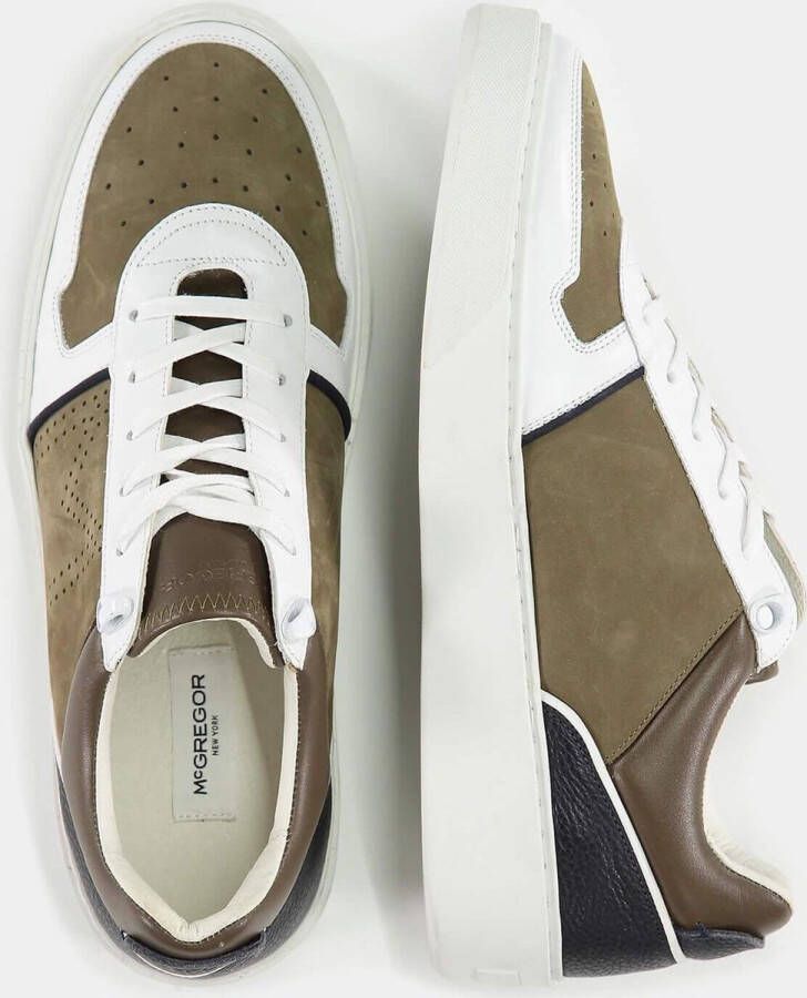 McGregor Heren Sneakers Groen Lage Sneakers Nubuck Veters