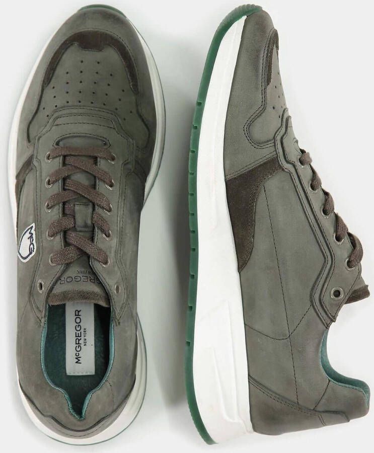 McGregor Heren Sneakers Groen Lage Sneakers Nubuck Veters