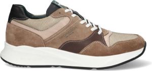McGregor Sneakers Taupe Lage Sneakers Leer Veters