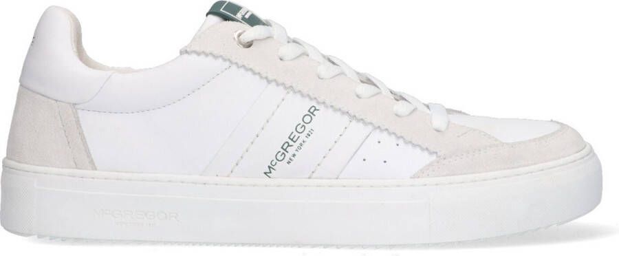 McGregor Heren Sneakers Wit Lage Sneakers Leer Veters