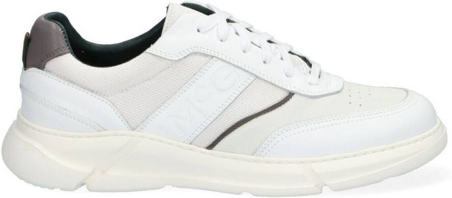 McGregor Heren Sneakers Wit Lage Sneakers Leer Veters