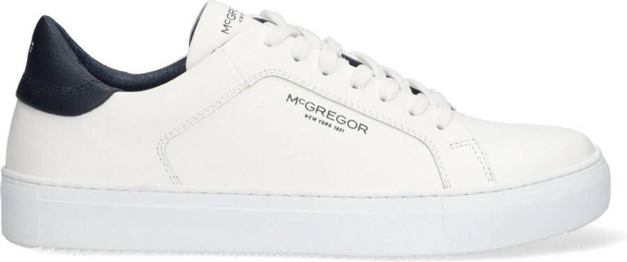 McGregor Heren Sneakers Wit Lage Sneakers Leer Veters