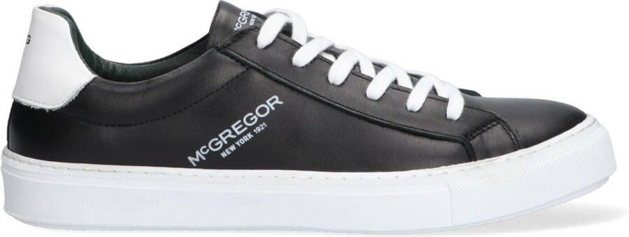 McGregor Heren Sneakers Zwart Lage Sneakers Leer Veters