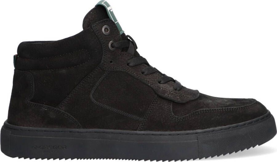 McGregor Heren Sneakers Zwart Lage Sneakers Leer Veters