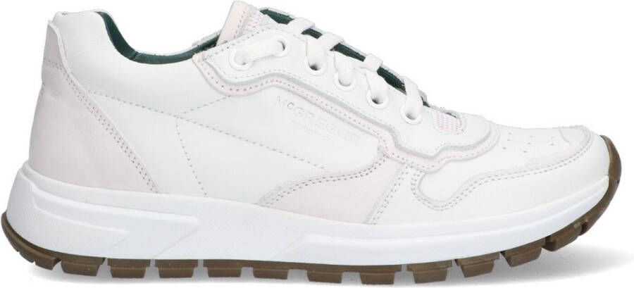 McGregor Jongens Sneakers Wit Lage Sneakers Nubuck Veters