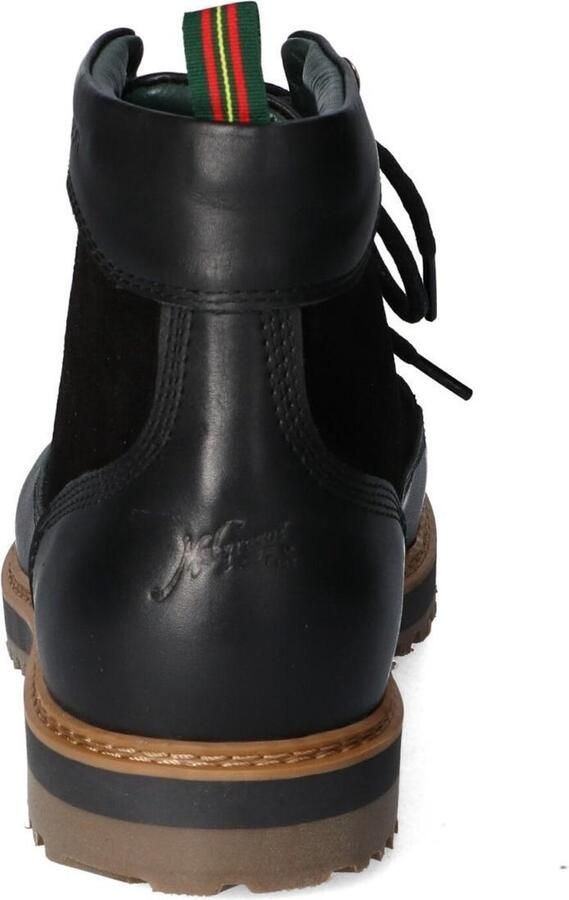McGregor Heren Boots Zwart Veterboots Leer Veters - Foto 5