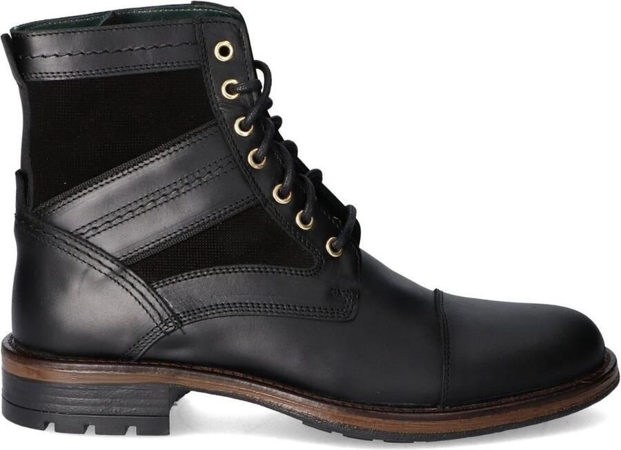McGregor Heren Boots Zwart Veterboots Leer Veters