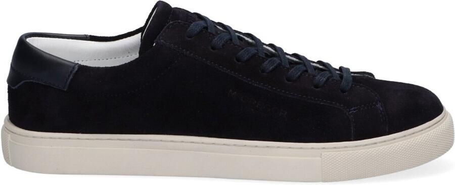 McGregor Heren Sneakers Blauw Lage Sneakers Suède Veters