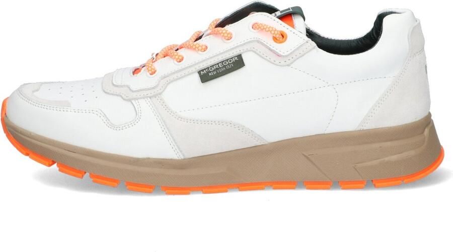 McGregor Heren Sneakers Wit Lage Sneakers Leer Veters - Foto 7