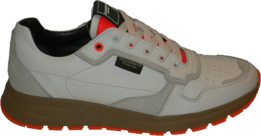McGregor Heren Sneakers Wit Lage Sneakers Leer Veters - Foto 8