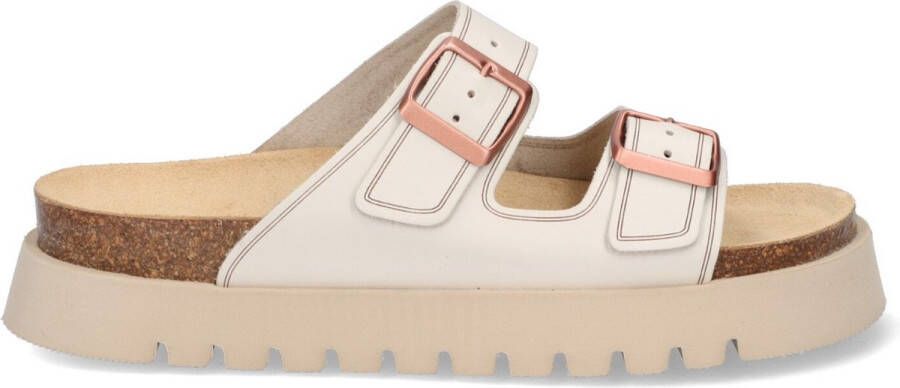 McGregor Vrouwen Damesslippers Beige Slippers Imitatieleer Gesp(en)