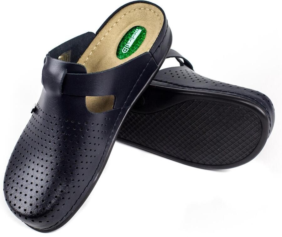 MedicalID Comfort platte klomp Navy